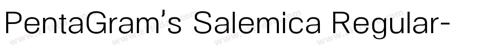 PentaGram’s Salemica Regular字体转换